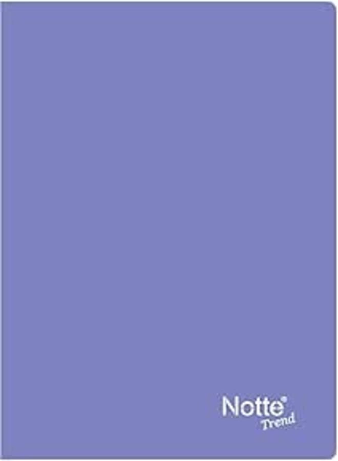 Notte Trend PP Cover Ruled Notebook 40-Sheet, A5 Size